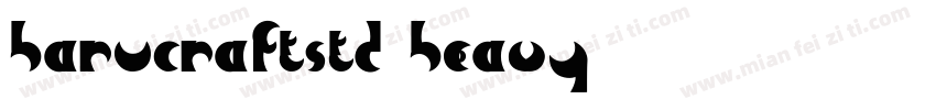 harucraftstd heavy字体转换
